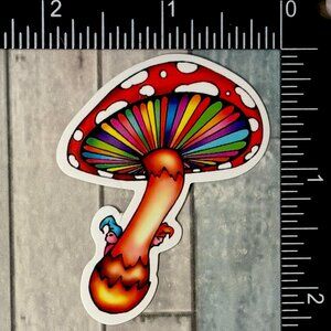 🌀10/$10🌀 Magic Mushroom Waterproof Sticker Decal